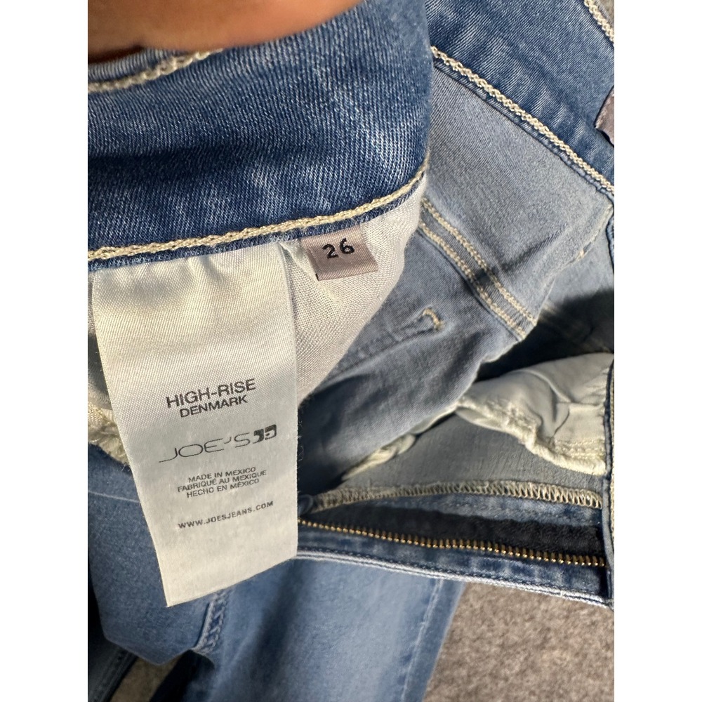 Joes Jeans Denmark High‎ Rise Crop Bootcut Blue Denim MZ2DNM5216 Womens Size 26 - Picture 9 of 11